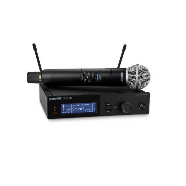 【マラソン期間中 エントリーでさらP5倍】 SHURE SLX-D+ ハンドヘルド型送信機SM58カプセルx1 シングル受信機 x1 セット ワイヤレスシステム SLXD+シリーズ シュア SLXD24+J/58-JB|島村楽器