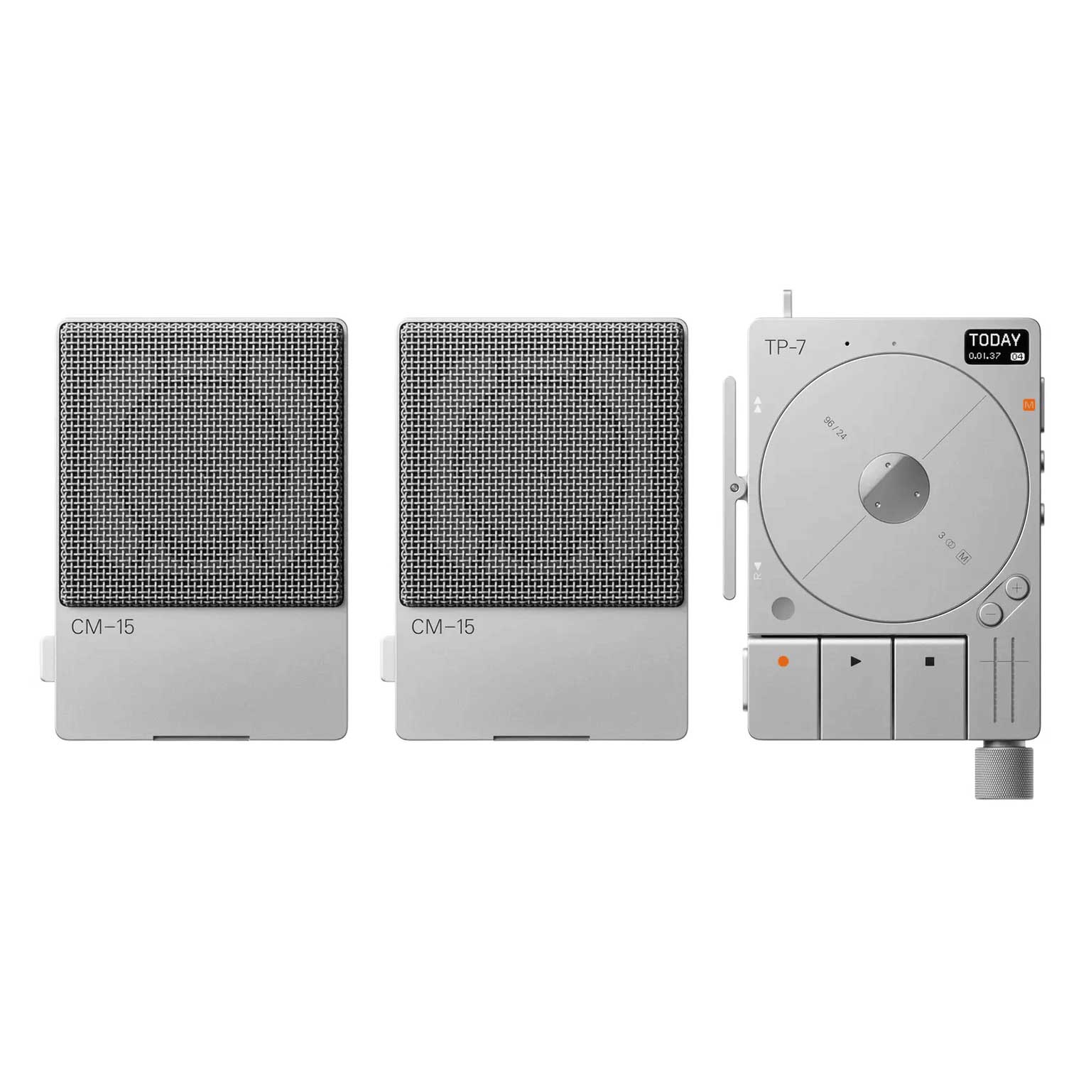 [4/30迄 特価] Teenage Engineering ステレオレコーディング&ポッドキャストセット [TP-7 + CM-15×2] ティーンエイジ エンジニアリング