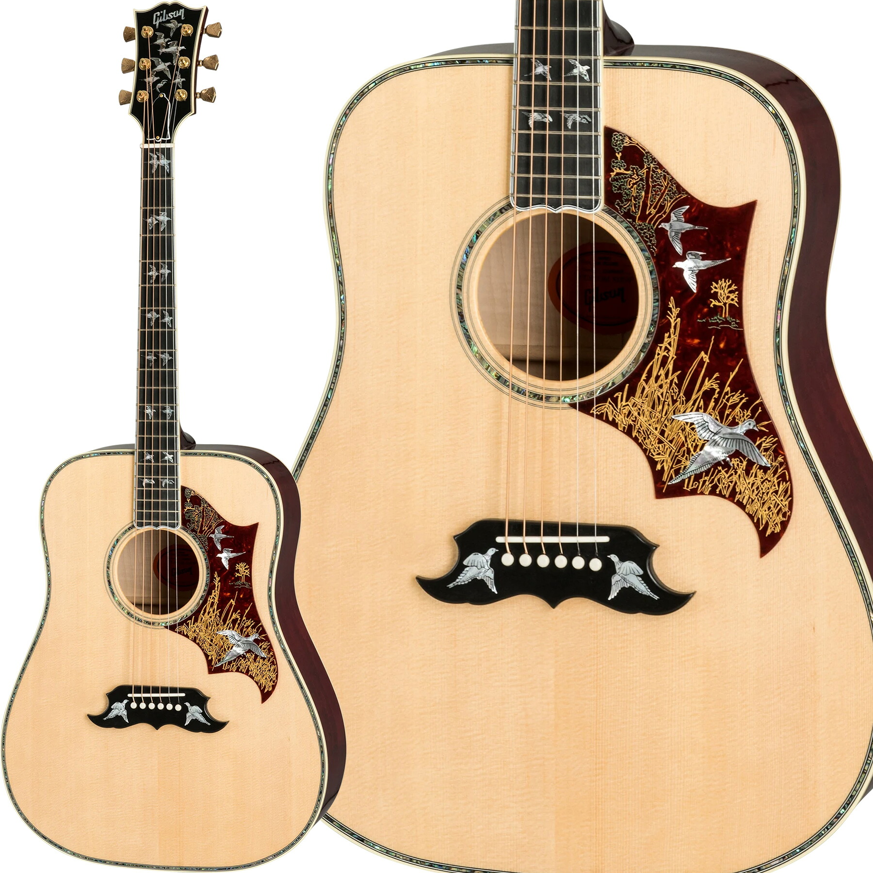 【マラソン期間中 エントリーでさらP5倍】Gibson Custom Doves In Flight Antique Natural アコースティックギター ギブソン|島村楽器