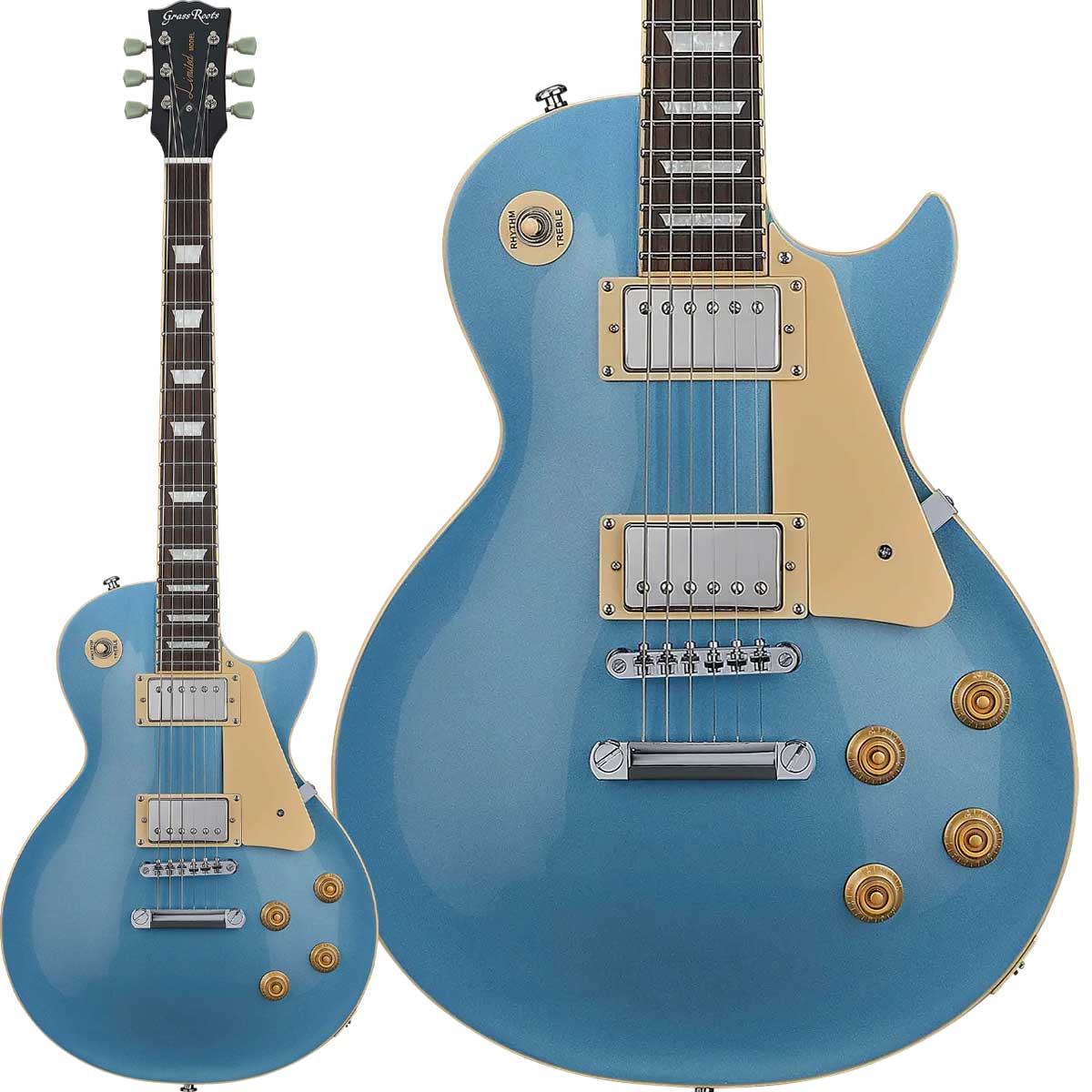 【マラソン期間中 エントリーでさらP5倍】GrassRoots G-LP-STD Pelham Blue エレキギター グラスルーツ｜島村楽器