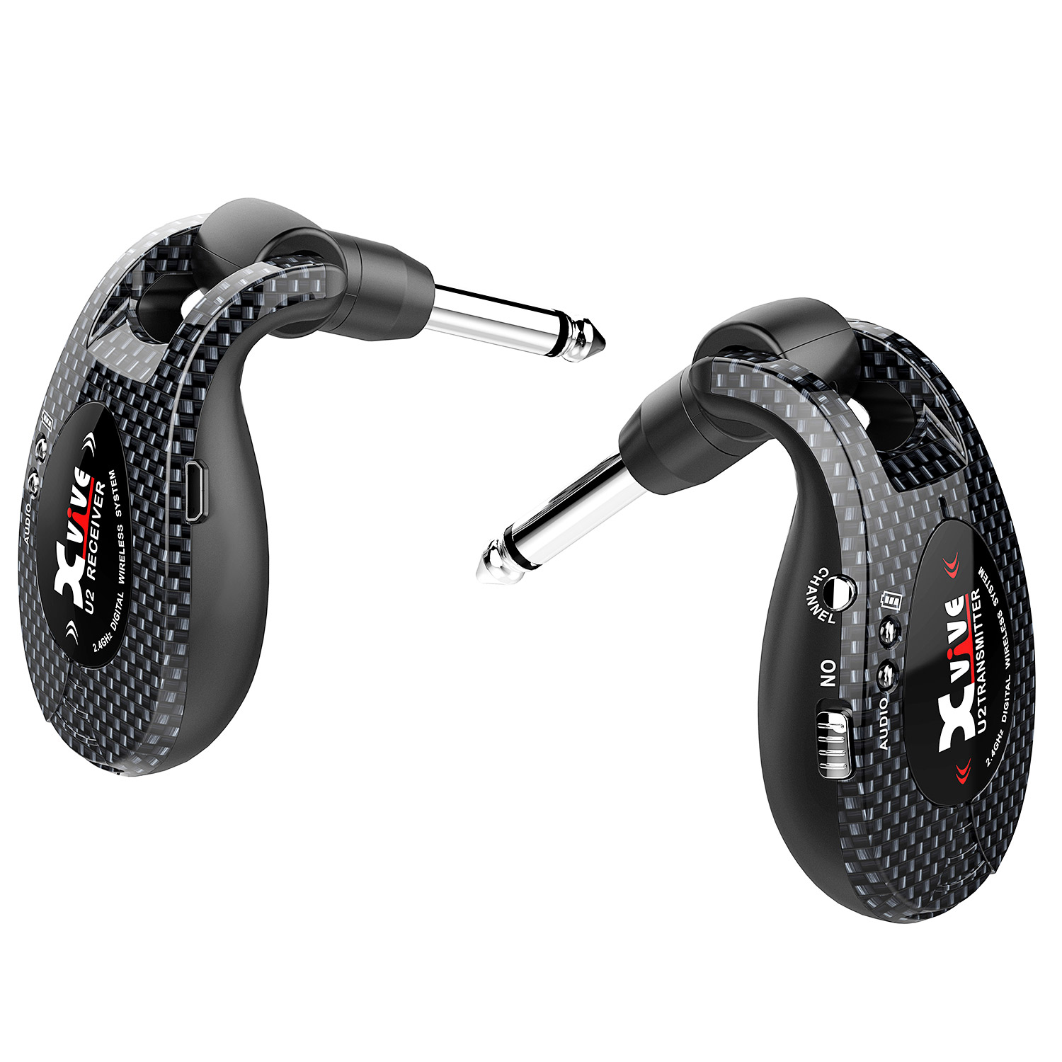 【マラソン期間中 エントリーでさらにP5倍】 Xvive 数量限定 XV-U2/CB (カーボン) U2 ギターワイヤレスシステム エックスバイブ XVU2