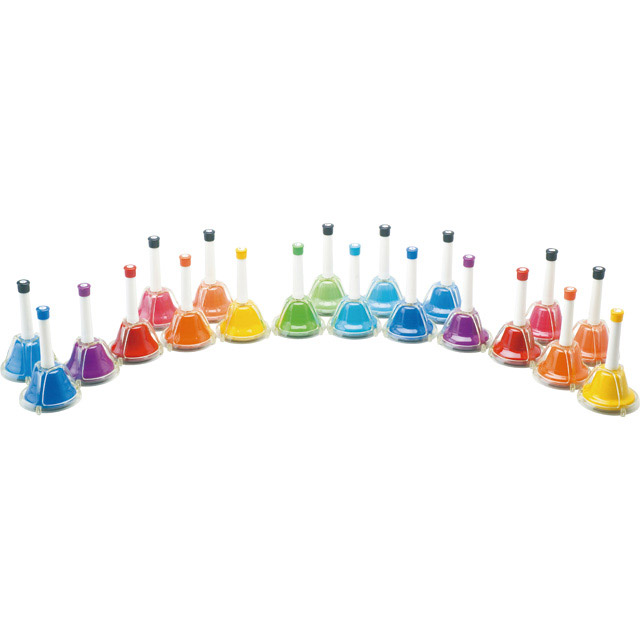 楽天市場】全音 ミュージックベル ハンドベル カラー 20音 CBR-20