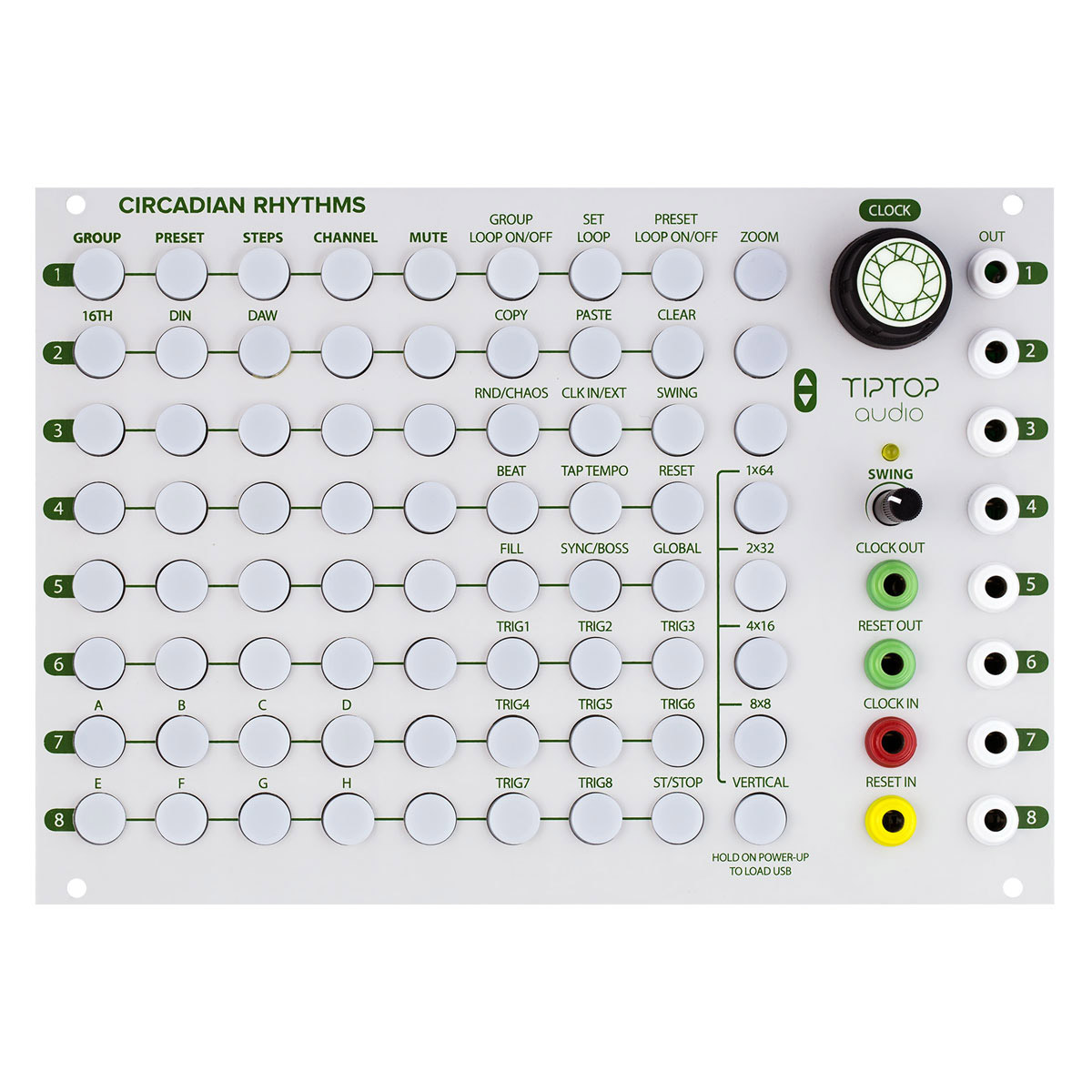 Tiptop Audio Circadian Rhythms ユーロラック・モジュラーシンセサイザー トリガー ゲート シーケンサー ティップトップオーディオ