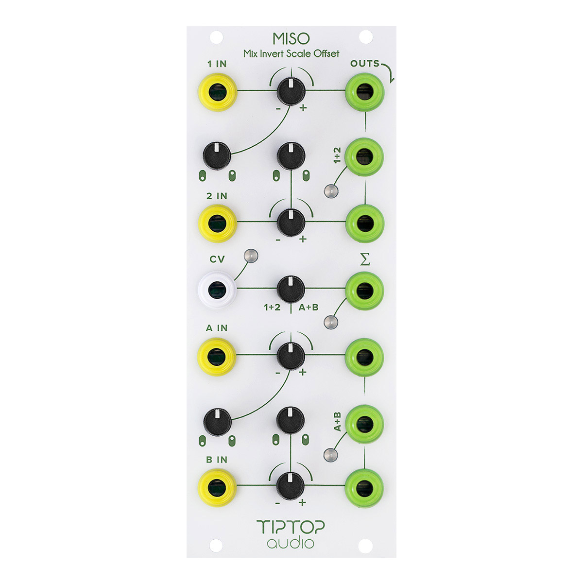 【マラソン期間中 エントリーでさらにP5倍】 Tiptop Audio MISO ユーロラック・モジュラーシンセサイザー Mix・Invert・Scale・Offset ティップトップオーディオ