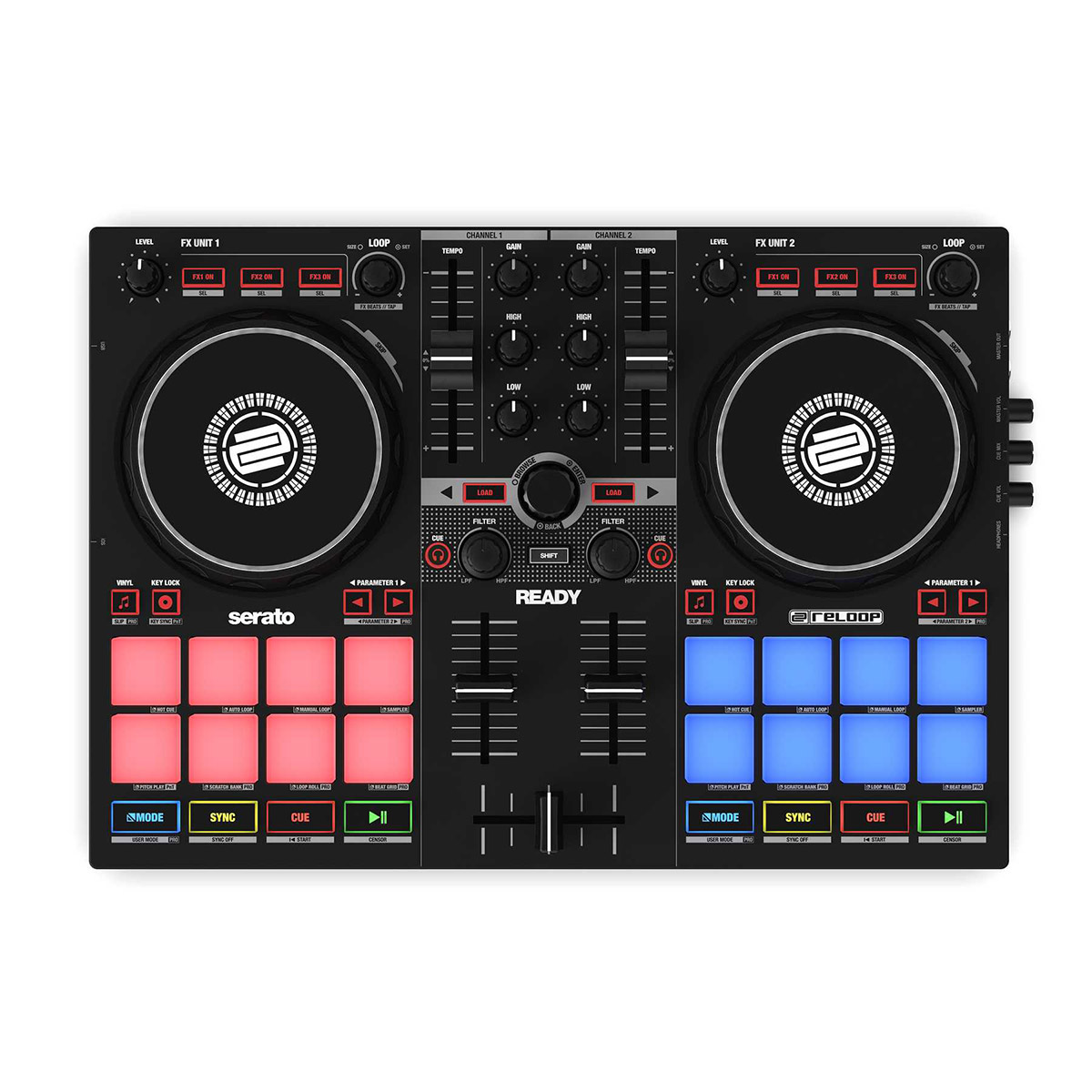 楽天市場 Reloop リループ Ready Serato Dj Lite付属 ポータブルdj コントローラー ミュージックハウス フレンズ