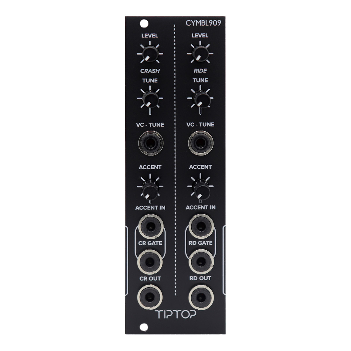Tiptop Audio CYMBL909 Cymbals (Black Panel) ドラムジェネレーターモジュール ブラック [TR-909 Cymbals] ティップトップオーディオ 909-CYMBL