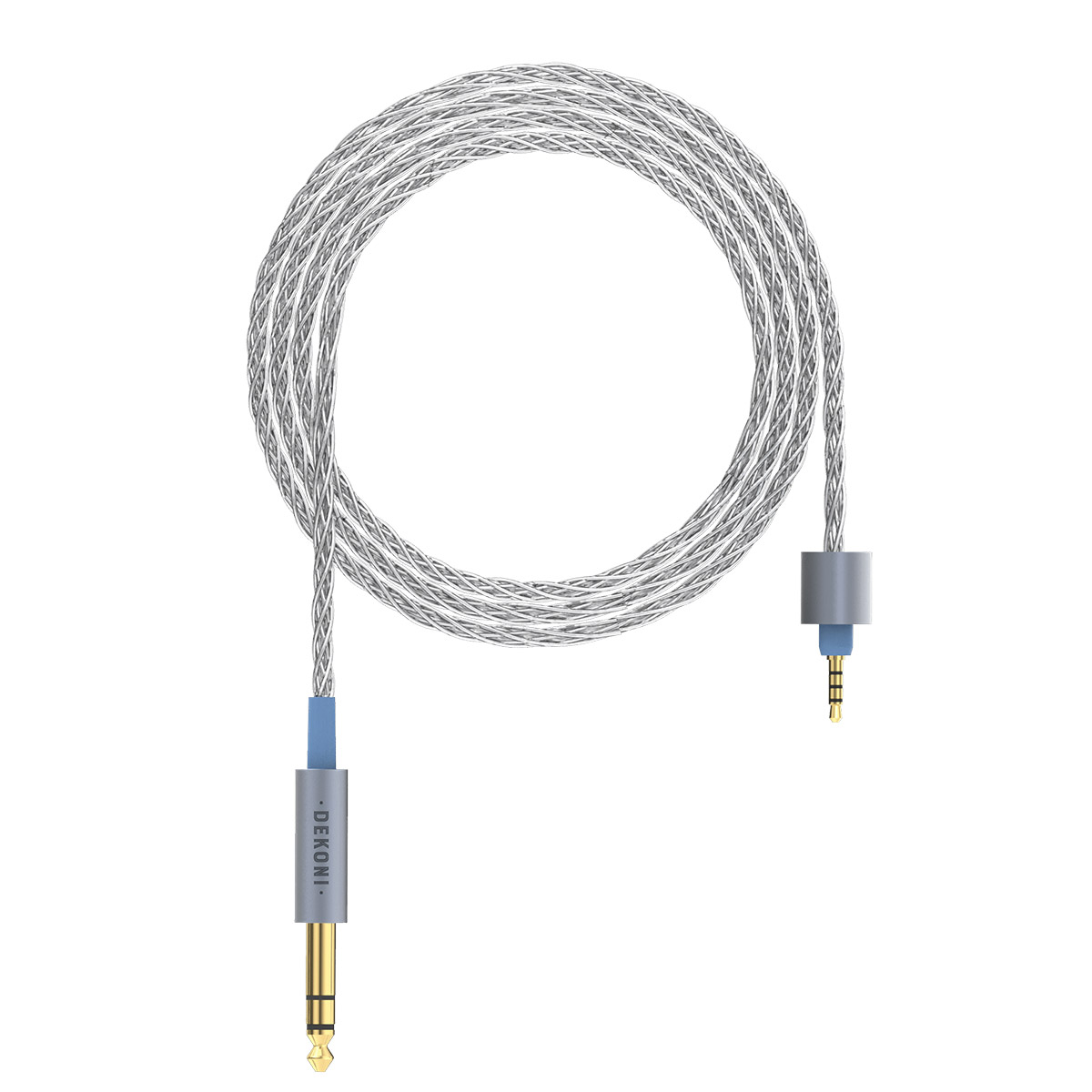 Dekoni Audio CBZ-HP-52-TW-3.5 Dekoni Ensemble Cables HP-Split 6.35mm-52” シルバー デコニオーディオ