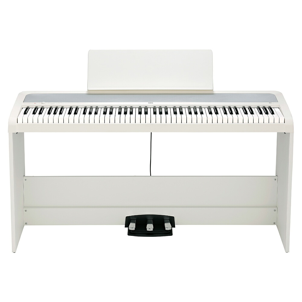 即納可能】 KORG B2SP WH ホワイト 電子ピアノ 88鍵盤 高低自在椅子 