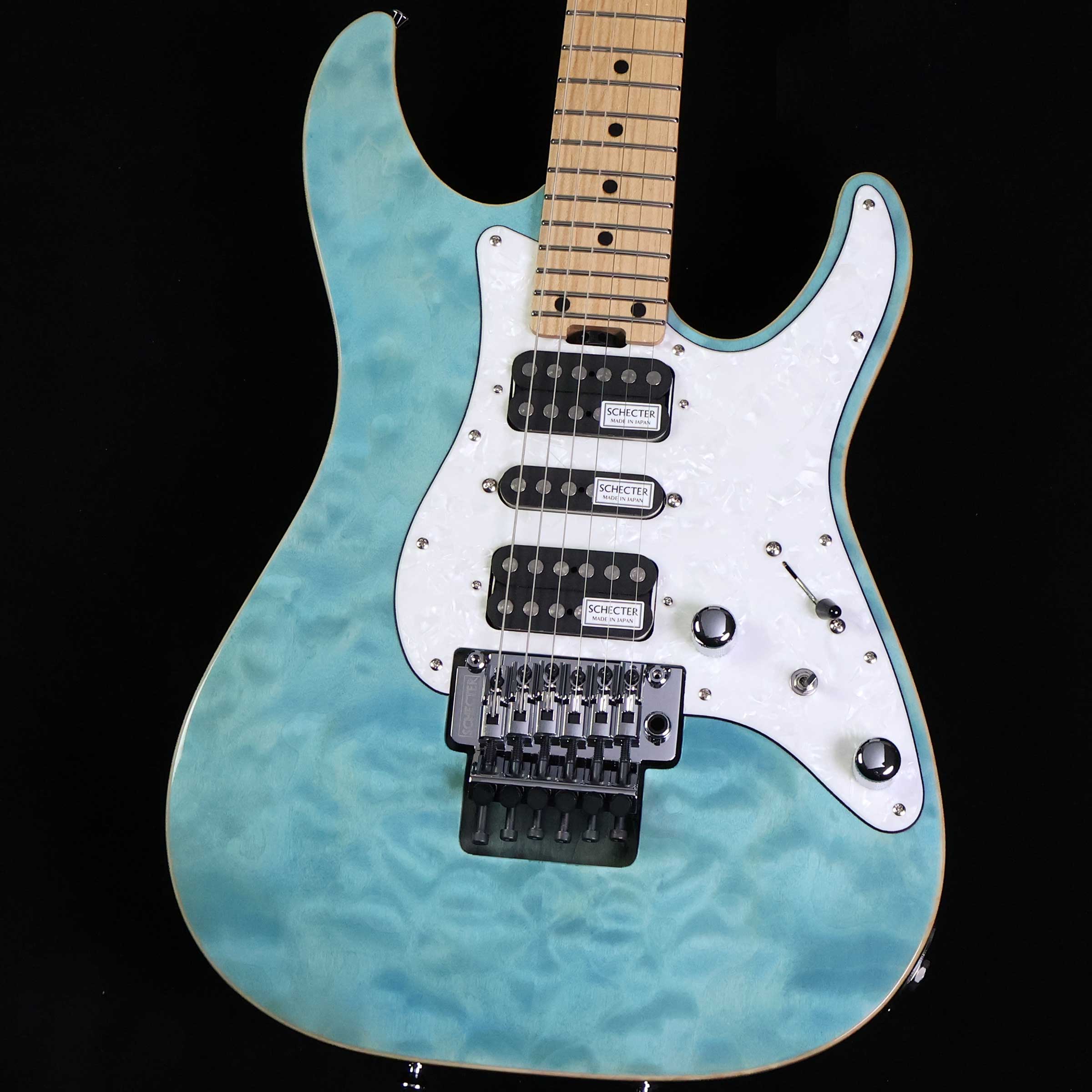 ギター Shecter sd-2-24-bw mod Schecter SD-II-24 BW Basswood パープル《エレキギター