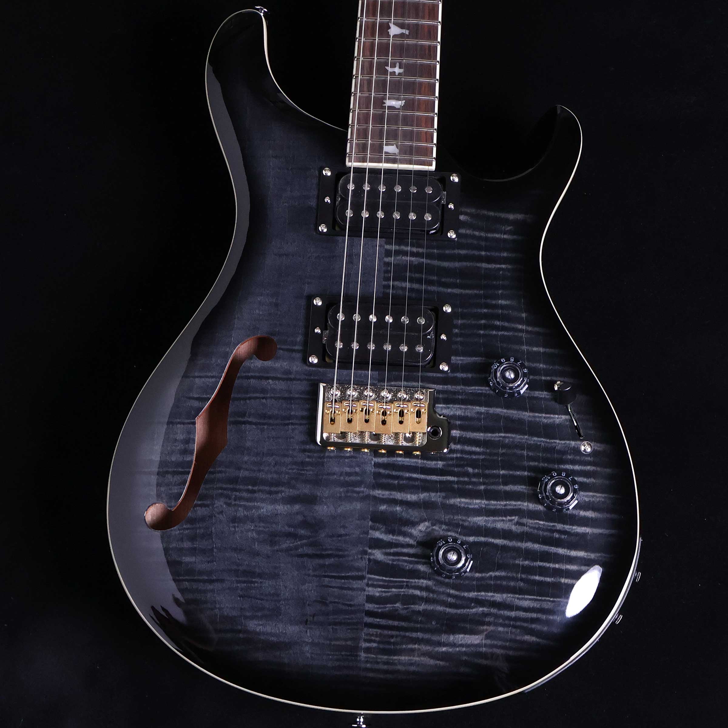 PRS SE Custom24 Semi-Hollow Piezo Charcoal Busrt エレキギター 2024年新モデル (Paul Reed Smith) SEカスタム24 セミホロウ ピエゾ【未展示品・専任担当者による調整済み】