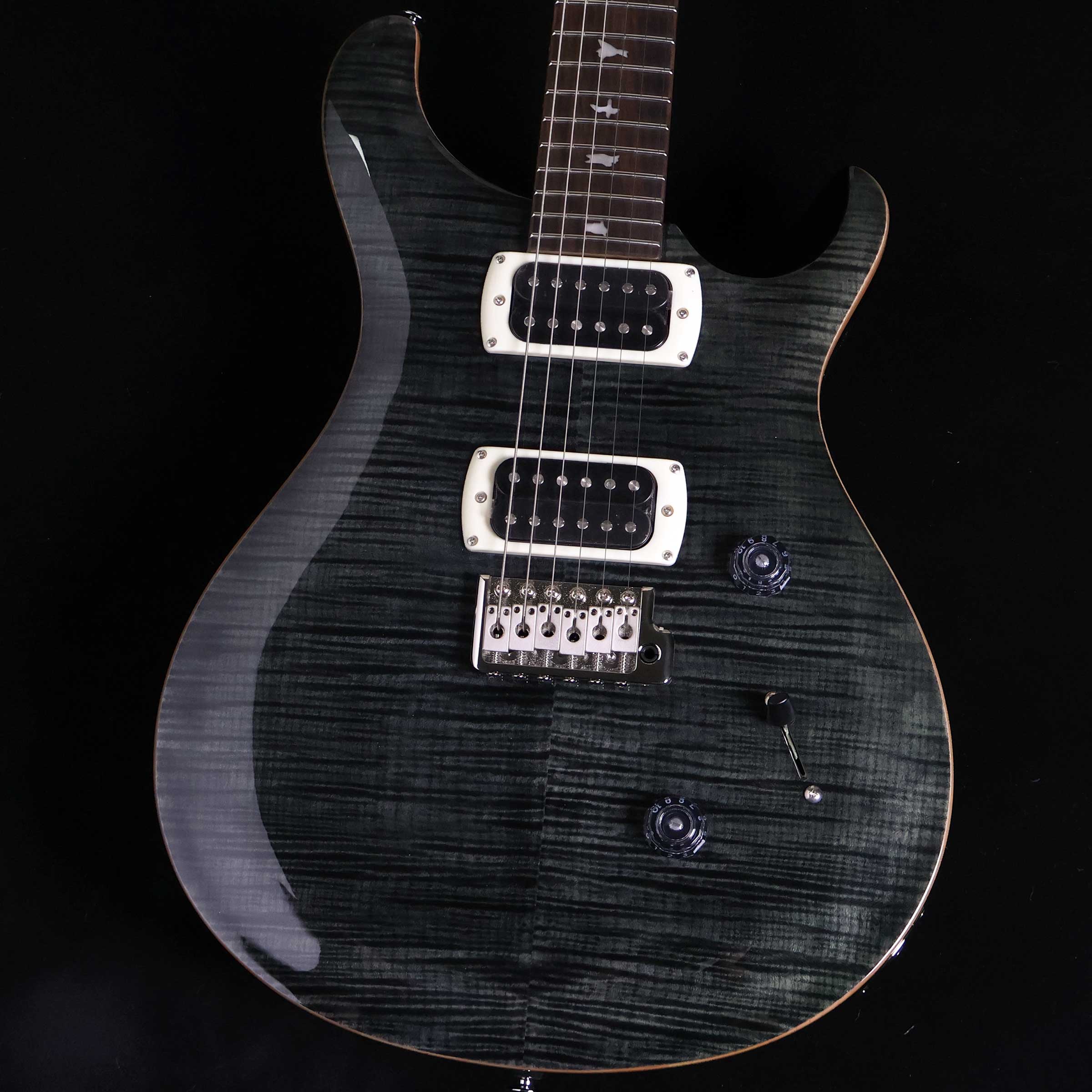PRS SE エレキギター グレー ギグバッグ付き PRS SE CUSTOM 24 エレキギター／Charcoal Natural ポールリードスミス