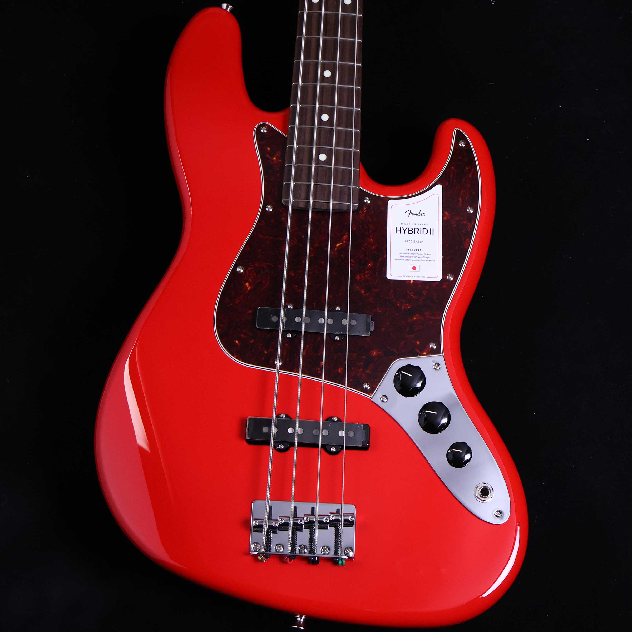【マラソン期間中 エントリーでさらにP5倍】 Fender Made In Japan Hybrid II Jazz Bass Modena Red エレキベース フェンダー ジャパン ハイブリッド2 ジャズベース レッド 赤【未展示品・専任担当者による調整済み】 【ミ･ナーラ奈良店】
