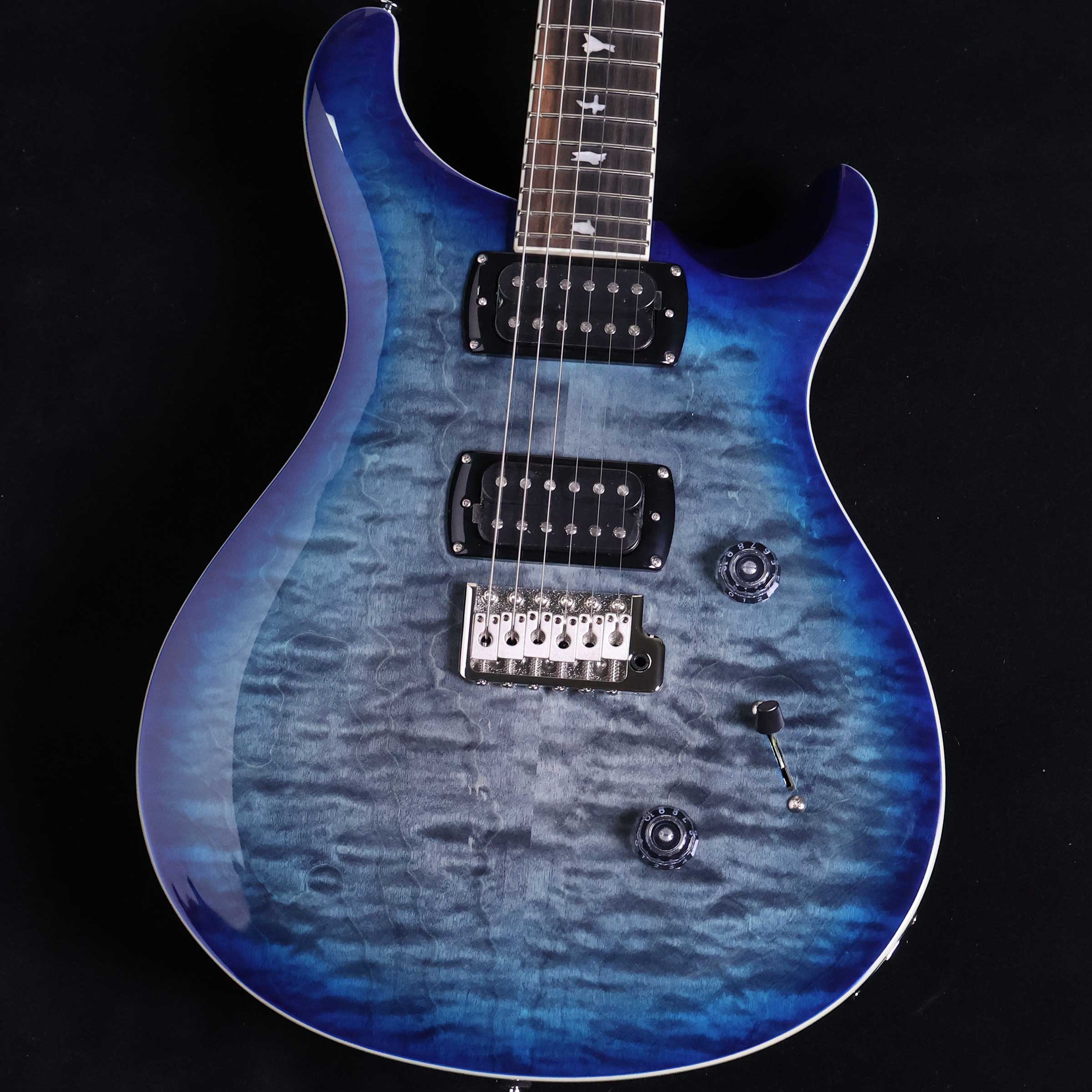 PRS SE Custom24 Quilt Package Charcoal Blue Burst エレキギター ポールリードスミス(Paul Reed Smith) SEカスタム24 キルト C1 ブルー【未展示品・専任担当者による調整済み】【ミ･ナーラ奈良店】｜島村楽器