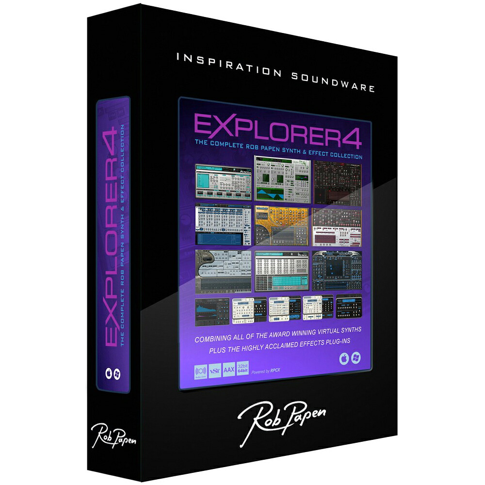 【マラソン期間中 エントリーでさらP5倍】Rob Papen eXplorer 4 バンドル ソフトウェア音源 ロブパペン 【 新宿PePe店 】【国内正規品】|島村楽器