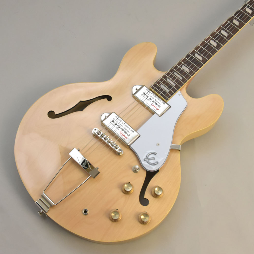 本店は Epiphone Casino Natural フルアコギター エピフォン ビビット南船橋店 島村楽器 人気ブランドを Atsu Edu Ge