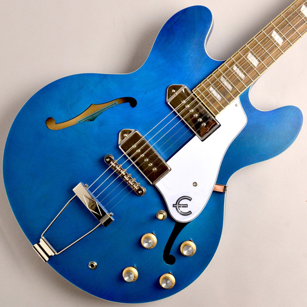 Epiphone Casino Worn Worn Blue Denim フルアコギター エピフォン カジノ イオンモール幕張新都心店 Andapt Com