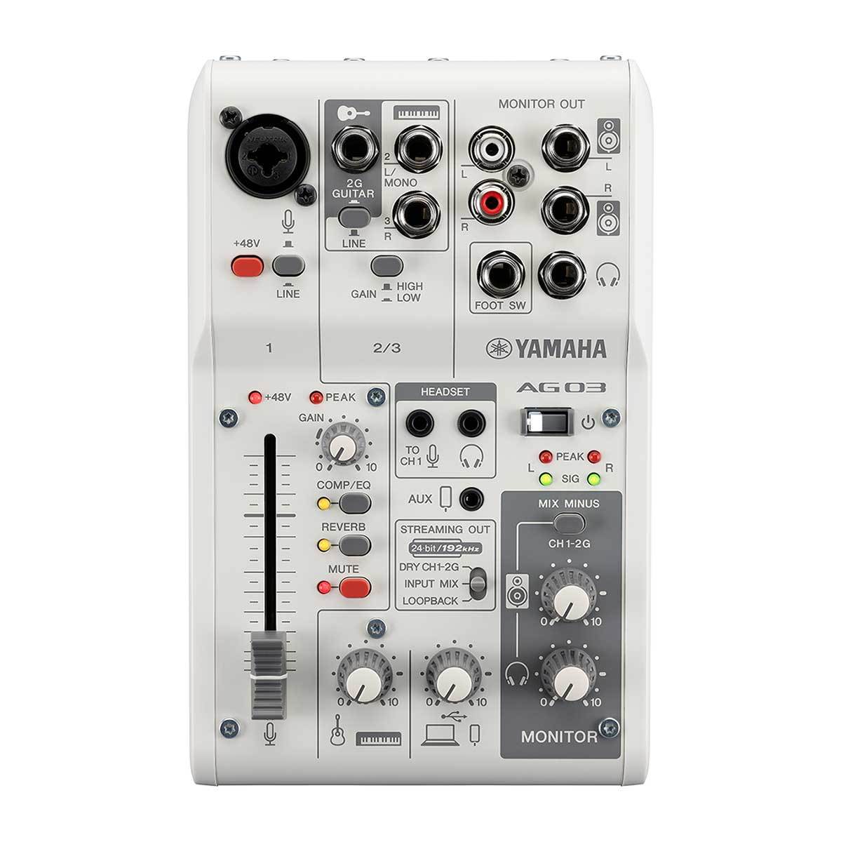 YAMAHA AG03 MK2 White（ホワイト） 配信用ミキサー ミキシングコンソール ウェブキャスティングミキサー ヤマハ 【 新宿PePe店 】