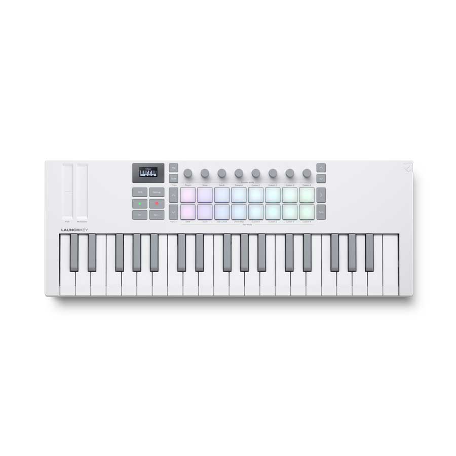 novation Launchkey Mini 37 Mk4 White 37鍵盤 MIDIキーボード MIDIコントローラー ノベーション 【 新宿PePe店 】