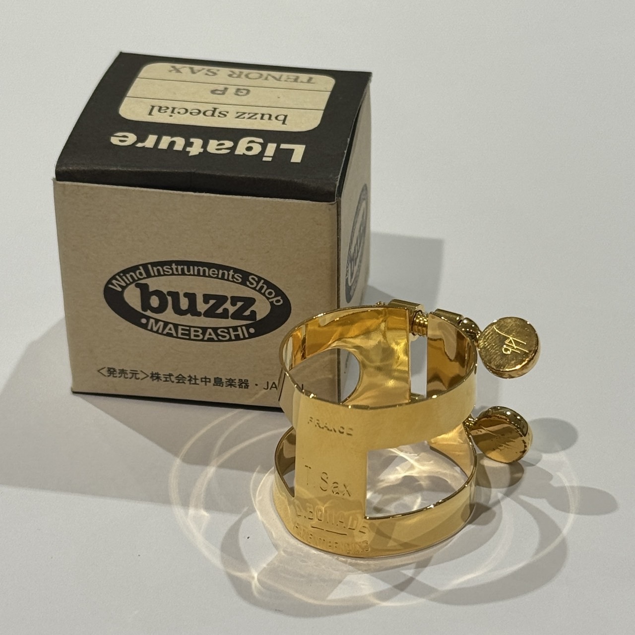 【マラソン期間中 エントリーでさらP5倍】buzz TS/GP テナーサックス用リガチャー/逆締め/金メッキ バズ 【 ららぽーとTOKYO-BAY店 】｜島村楽器 37,895円