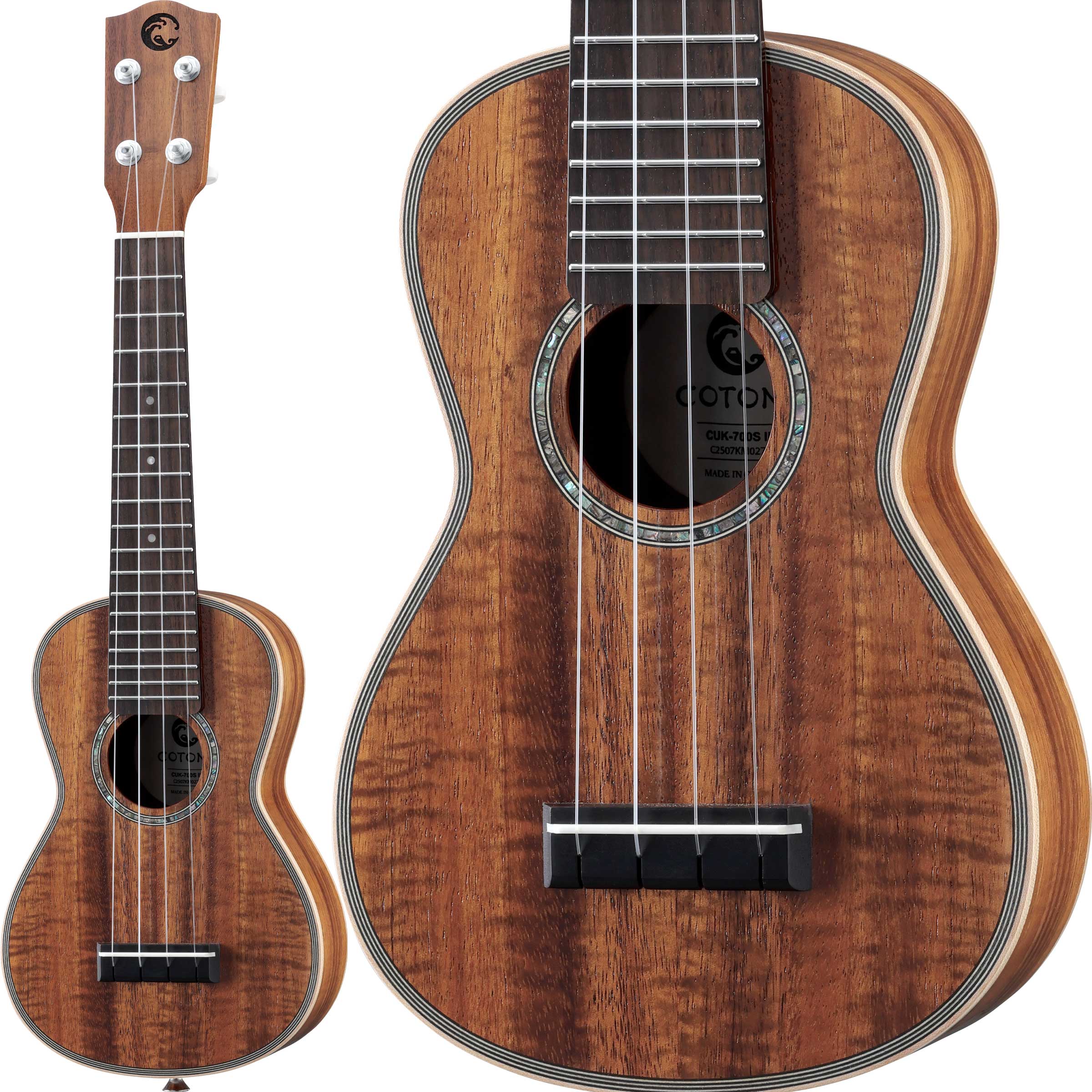 【マラソン期間中 エントリーでさらP5倍】COTONE CUK-700SII ソプラノウクレレ ハワイアンコア オール単板ボディ コトネ 【 新宿PePe店 】｜島村楽器