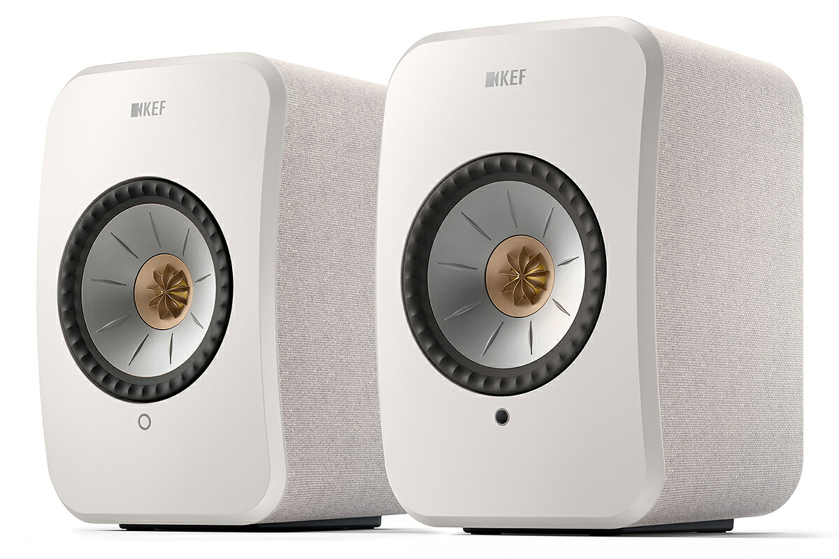KEF LSX II 綿織物白いこと ワイヤレス・ストリーミング HiFi 活動的金棒引き 【お取り寄せ】