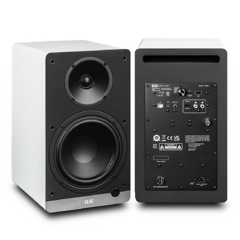 ELAC　Debut ConneX DCB61 ホワイト　アクティブスピーカー　お取り寄せ｜シマムセン店