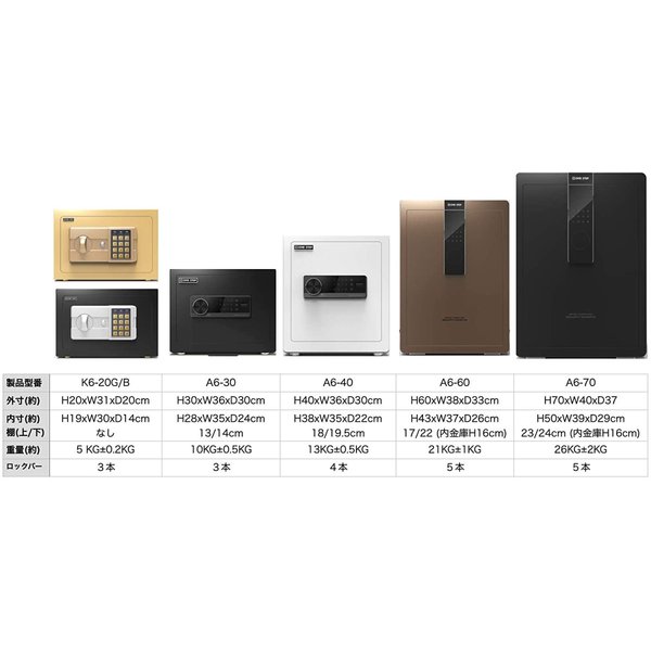 57％以上節約 金庫 大型 70cm 100L 電子テンキー式 鍵2本 振動警報