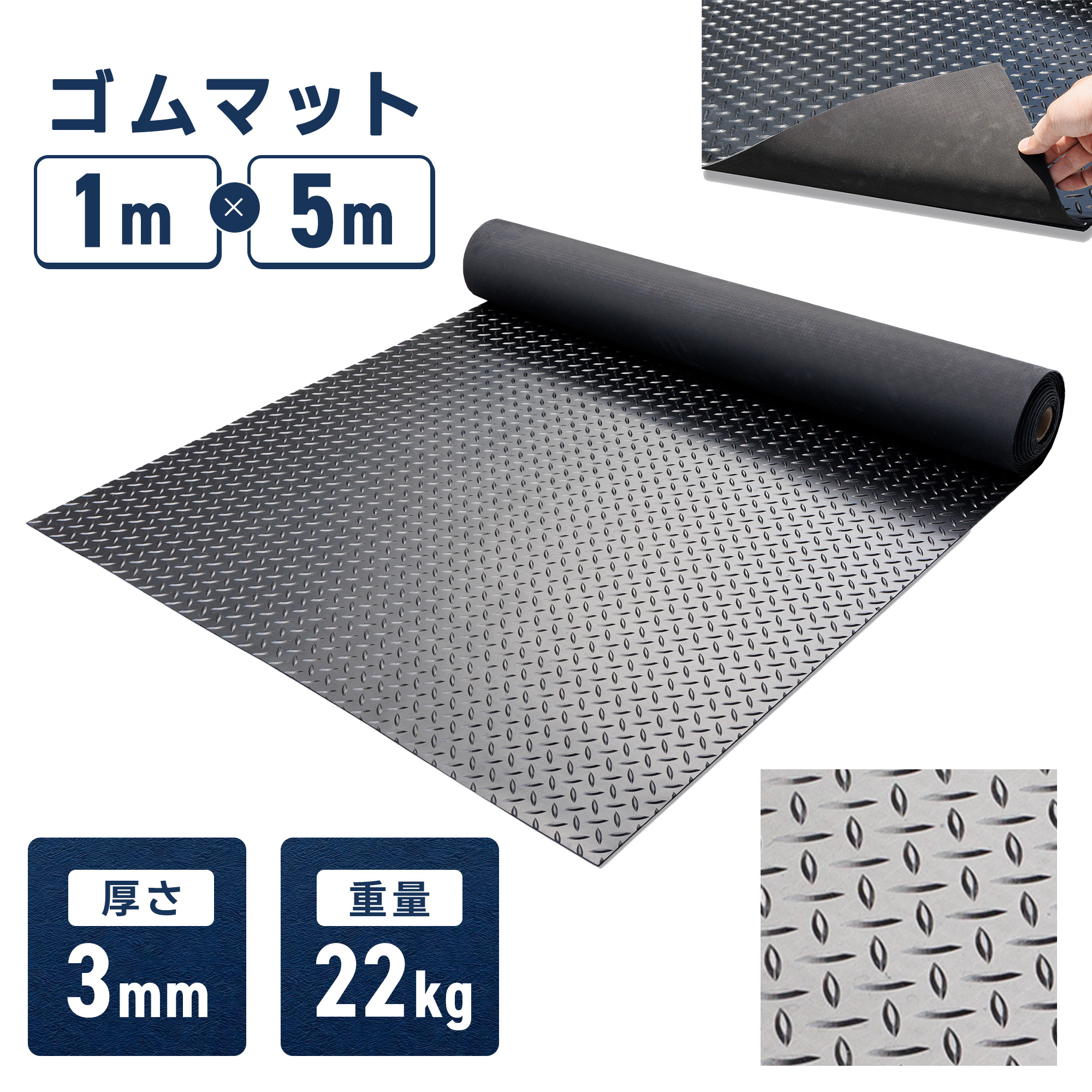 楽天市場】【P2倍!】ゴムマット 屋外 10mm 1m×2m 25kg バイク