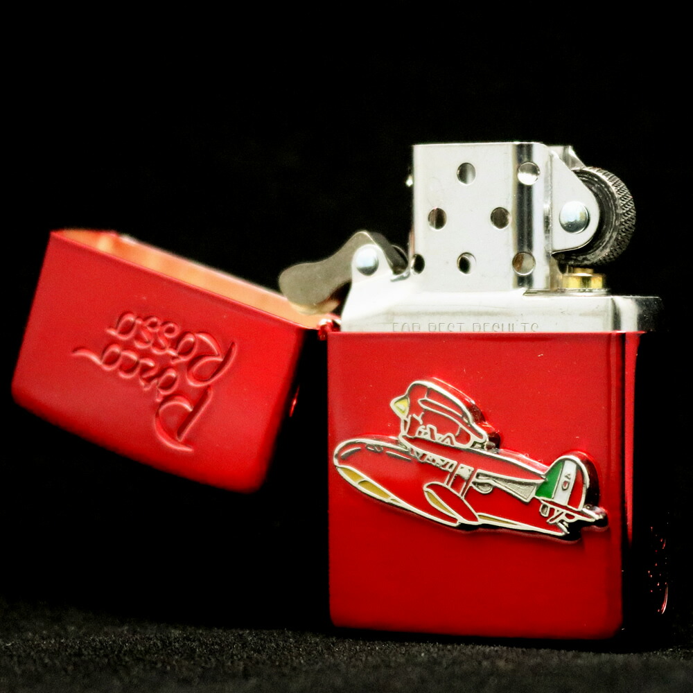紅の豚 Zippoコレクション ジッポ ライター オイル レッド ポルコ赤 スタジオジブリ Nz 24