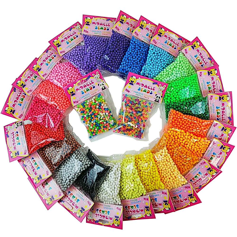 楽天市場】水で繋がる魔法のビーズ ミラクルビーズ 丸ビーズ お得