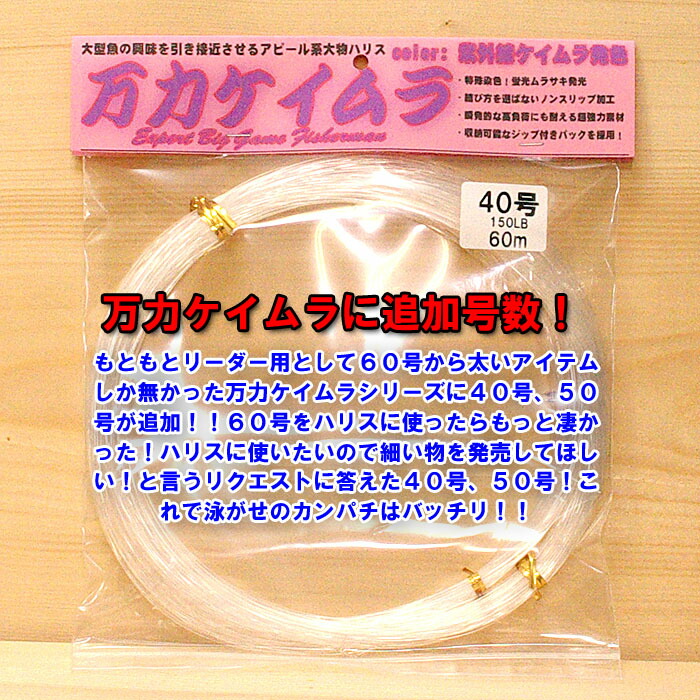 楽天市場】万力フロロ マグロブラウン ３０号～１００号 ６０ｍ巻き