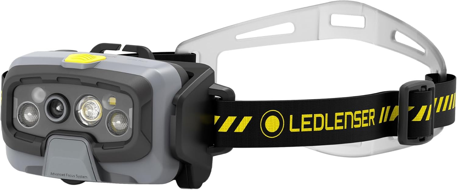 Ledlenser(レッドレンザー) led 前照燈 申し受ける式 HF8R Work Black 最新 自動小銃で光自然調整 最大限度1600ルーメン 末たのもしい IP68 雨合羽 CRI80 赤いこと控え選手ともし火 御役目用 魚釣り 山登り アウトドア 独居室一体型 502802