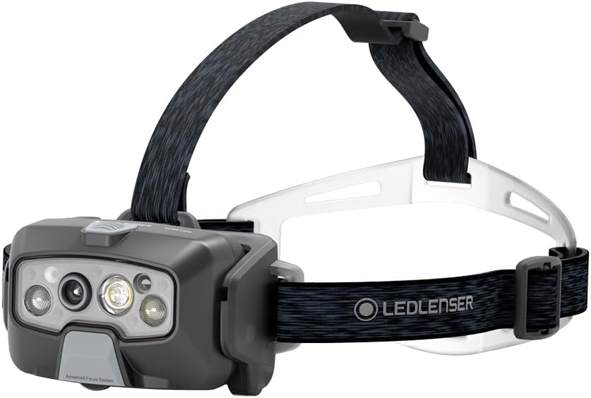 Ledlenser(レッドレンザー) led 前照燈 申し受ける式 HF8R Core Black 最新 自動小銃で光自然調整 最大限度1600ルーメン 末たのもしい IP68 雨合羽 赤いこと控え選手ともし火 魚釣り 山登り 難民キャンプ アウトドア 御役目用 502801