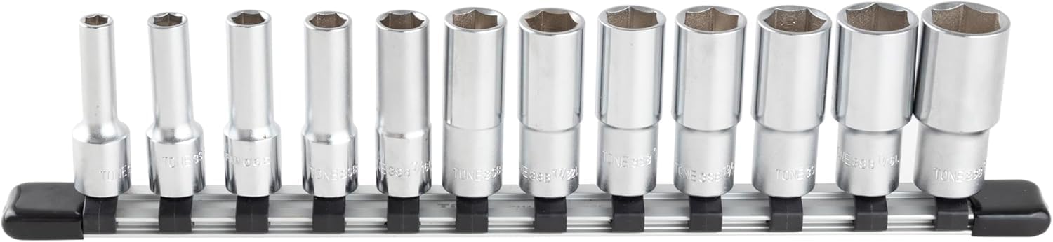 ディープソケットセット(6角・ホルダー付) HSBL312 差込角9.5mm(3/8\