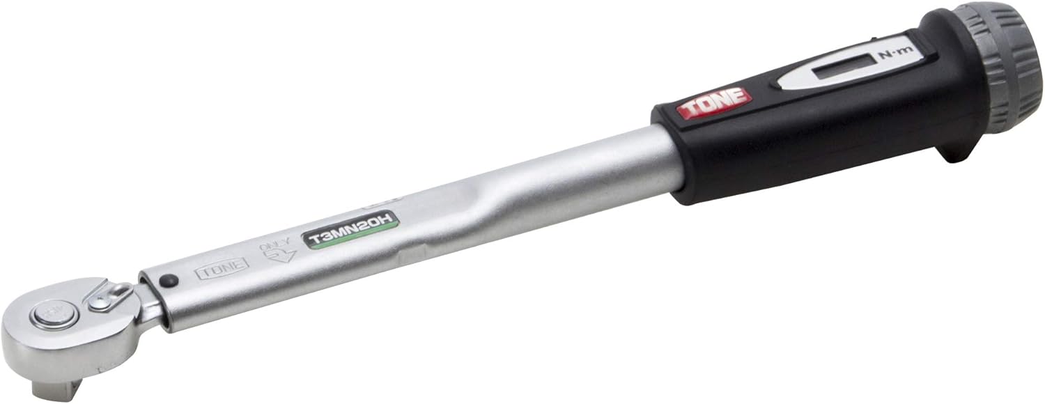 トネ(TONE) プレセット形トルクレンチ(ダイレクトセット・ホールドタイプ) T3MN20H 差込角9.5mm(3/8") ブラック 20N・m|PFPセレクト店