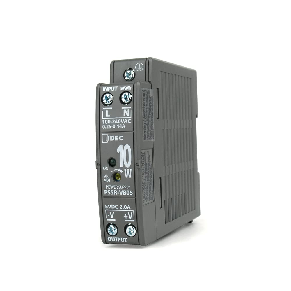 IDEC (アイデック/和泉電機) PS5R-VB05 スイッチングパワーサプライ PS5R-V形 スイッチング電源 DINレール取付 10W 5V AC100～240V NN｜PFPセレクト店