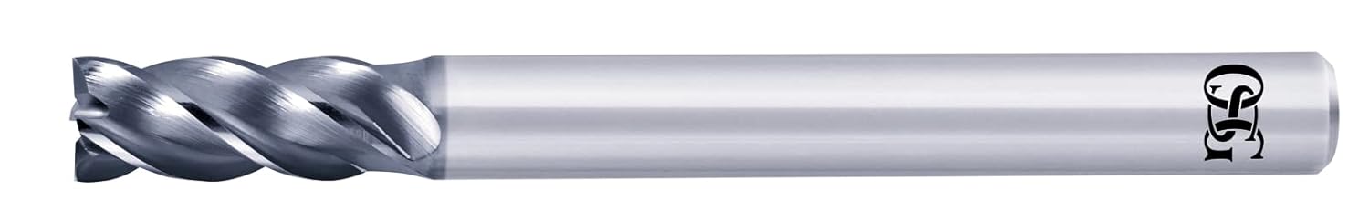 オーエスジー DUARISEコート超硬防振型エンドミルショート形 外径12mm 全長90mm 刃長26mm シャンク径12mm AE-VMS 12(8555920)|PFPセレクト店