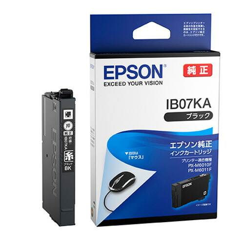 楽天市場】EPSON 純正インク IB07 インクカートリッジ ブラック IB07KA