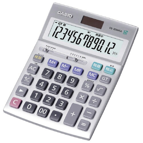 カシオ計算機 実務電卓検算ＤＳ-２０ＷＫＡ-Ｎデスクタイプ１２桁