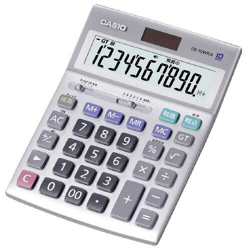 カシオ計算機 実務電卓検算DS-10WKA-Nデスクタイプ10桁|ジムエール 店