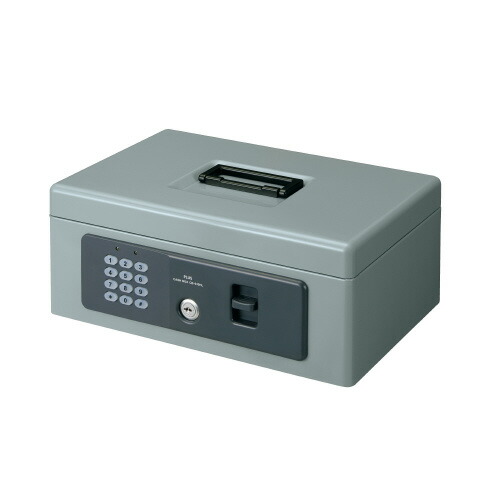 プラス 電子ロック手提金庫　Ｓ　ＣＢ-０３０ＨＬ　グレー