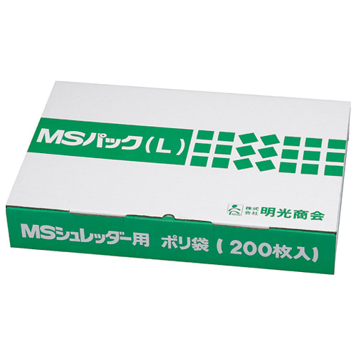 明光商会 シュレッダー専用ポリ袋　ＭＳパック　Ｌ