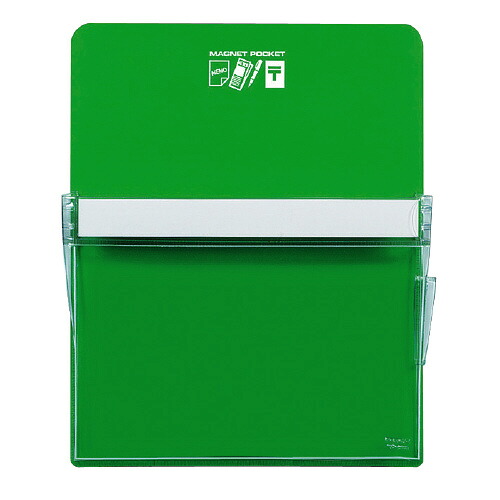 コクヨ KOKUYO マグネットポケット A4 内寸法180&times;230mm 緑 ﾏｸ-500NG ★10個パック｜ジムエール　店 14,451円