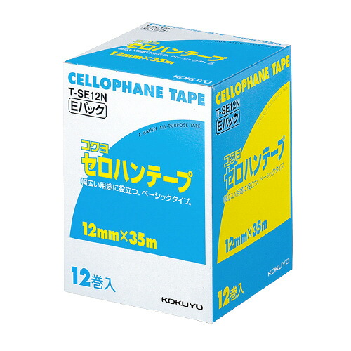 コクヨ KOKUYO セロハンテープ（お徳用Eパック） 12mm×35m 12巻入り T-SE12N ★10個パック