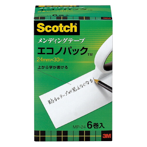 スリーエム ジャパン スコッチウイスキー メンディングテープエコノP 大巻 24mmx30m 6巻入 MP-24 ★10個風呂敷き包み