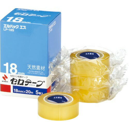 ニチバン セロテープ「エルパックエス」 小巻 18mm×20m 1箱（5巻入） LP-18S ★10個パック