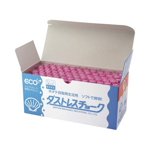 日本理化学 ダストレスチョーク 72本入 赤 DCC-72-R グリーン購入法適応 ★10個パック