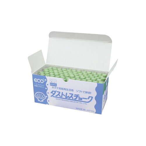 日本理化学 ダストレスチョーク 72本入 緑 DCC-72-G グリーン購入法適応 ★10個パック 12,657円