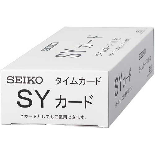 セイコーソリューションズ セイコー用タイムカード SY 全締日対応 両面 6欄 SYｶ-ﾄﾞ ★10個パック｜ジムエール　店