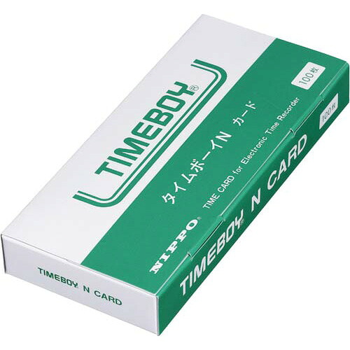 ニッポー ニッポー用タイムカード タイムボーイNカード 100枚入 ﾀｲﾑﾎﾞ-ｲNｶ-ﾄﾞ ★10個パック｜ジムエール　店